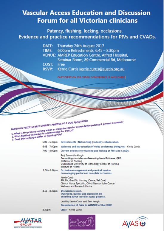Vascular Access Education and Discussion Forum in Victoria